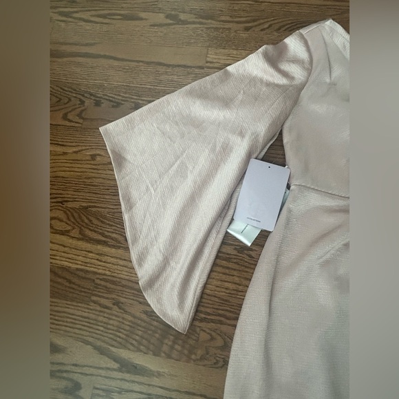 JS Collections Ashlyn Embroidered One Shoulder Midi Dress Size 2 NWT - Picture 6 of 16